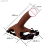 OLO Hollow Strap On Penis Extender con arnés Masturbador masculino Strapon Dildo Juguetes sexuales íntimos para marido gay Juguetes sexuales para adultos L230518