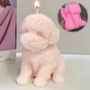 Velas Grande Teddy Dog Silicone Molde para Velas Adoráveis Animais de Estimação Gesso Resina Sabonete Gelo Chocolate Molde para Cozimento Decoração para Casa Ornamento Presentes 230608