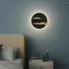 Wandlampen Moderne Led Lamp Voor Woonkamer Trap Nachtkastje Gang Ronde Lichten Art Deco Glans Thuis Armatuur Binnenverlichting