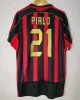 90 91 Retro Gömlek Futbol Formaları 95 96 97 Gullit 01 02 03 12 14 15 Maldini Van Basten Futbol Kaka Inzaghi 06 07 Pirlo Shevchenko Baggio AC Milans Jersey