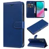 Plain Pu Leather Wallet Falls för Samsung M54 Xiaomi 13 Ultra Redmi Note 12 Turbo 12S 4G Huawei Honor Magic 5 Pro Flip Cover Credit ID Card Slot Business Kickstand Pouch