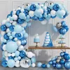 Andra evenemangsfestleveranser Navy Blue Gold Balloon Garland Arch Wedding Birthday Party Decor Baby Shower Boy Birthday Balloon Decoration Latex Balloon 230608