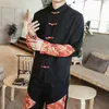 Chemises décontractées pour hommes printemps 2023 chemise pour hommes épissure haute qualité style chinois col montant plaque bouton Tang mode homme