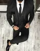 Olive Green Mens Suits For Groom Tuxedos Notched Lapel Slim Fit Blazer Three Pieces Jacket Vest Pants Man Tailor Made Clothing P245O