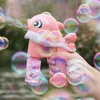 Yenilik Oyunları Bubble Blower Machine Oyuncak Sabun Su Kabarcığı Silah Karikatür Su Silah Hediyesi Çocuklar İçin Tam Otomatik Müzik Yunus Bubble Gun 230609