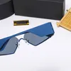 Треугольная символа Cool Солнцезащитные очки Buffalo Horn Spr08y Mens Square рама Lunette New Designer Blue Frame Glassess Casual Event Вечеринка пляжные очки с коробкой