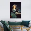 Portrait classique par Elisabeth Vigee Lebrun peinture Luisa Maria Amelia Di Borbone Art de toile artisanale décor d'hôtels de luxe