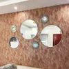 Aynalar McDfl Güneş Ayna Altın Yuvarlak Dekoratif Duvar Sunburst Ev Dekorasyon Aksesuarları Vintage Boho Dekor Oda Banyo Süsleri 230609