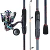 ROD Reel Combo Sougayilang Fishing Kit 5 Sections1.8 2.4m Fure 13 1BB Lote Colorful Spinning Line Line 230609