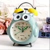 Horloges de table de bureau Carton Owl Mute Digital Wake Up horloge mignon Totoro Ring Bell Metal Bedroom Quartz Alarme avec lumière nocturne 230608