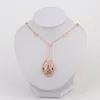 zilveren roos 18k gouden ketting slang diamant Hangers lange kettingen voor vrouwen trendy moederset dier designer sieraden Feest Kerst Huwelijksgeschenken meisje Verloving cool