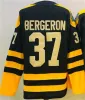 Personnalisé Hommes Femmes Jeunes BostonBruinsJersey 88 David Pastrnak 63 Brad Marchand 73 Charlie McAvoy Maillots de hockey Noir Jaune Cousu