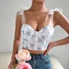 Женские танки Camis вышивка женщин Brassiere Top Sexy Bras Bras Bras Bralette Кружевая нижнее белье Ультра тонкое жилет