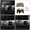 Decorative Objects Figurines Creative Bone Skull Diffuser Car Decor Factory Price Dark Magic Car Perfume Fragrance Clip Auto Vent Air Freshener Scent Parfum 230608