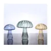 Vasi Vaso di vetro trasparente a forma di fungo Bottiglia di aromaterapia Creativo Tavolo da fiori idroponico per la casa Decorazione semplice 230608