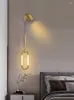 Lampade da parete Moderne applique in vetro cristallo Sala da pranzo Imposta luci per interni rustiche Smart Bed Led Light Exterior