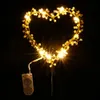Inne imprezy imprezowe zapasy 1pc kształt serca LED oświetlenie Pearl Cake Toppers Baby Happy Birthday Wedding Cupcakes Flashing Narzędzie 230608