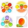 Spinning Top Baby Spinner Top Toys Montessori Children Bath Rotary Fidget Spinning Pop-Up Sug-Cup Sensory Fingertip Toy for Toddlers 230608