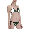 Kvinnors badkläder Pakistan Flag Bikini badkläder Mujer Kvinnor Girls Sexig baddräkt Badkläder Micro Bikini Set Summer Bathing Suit 230608