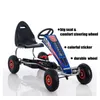 Kart infantil de 4 rodas, kart movido a pedal com roda de borracha, kart inflável de 10 polegadas com estrutura de aço e freio de mão