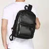 Rucksack Einfache Trendy PU Leder männer Große Kapazität Laptop Taschen Herren Student Schule Tasche Männliche Rucksäcke Reisen