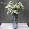 Dekorativa blommor 50/80g Natural Rice Flower Bouquet Garden Wedding Decoration Real Hirs Torkbord Vase Home Decor Pography Props