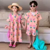 Conjuntos de Roupas Verão Irmão Roupas Criança Menino Tulipa Manga Curta Camisa Shorts 2pçs Menina Bebê Flor Doce Vestido Princesa 230608