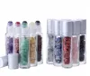 Natürliche Edelstein-ätherische Öl-Rollerball-Flaschen, klare Parfümöl-Kristall-Quarz-Stein-Roll-On-Flaschen, 10 ml