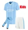 23 24 HAALAND JERSEYS DE FÚTBOL MANS CITIES FINAL ESTAMBUL KIT MAHREZ GREALISH DE BRUYNE FODEN camiseta de fútbol niños 2023 2024 J.Alvarez MANCHESTE AÑO NUEVO