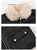 OC Y678401 Lou Girl Winter Leather Coat PU jacket Loose Water Proof Keep Warm Zipper Luxury Customization 0616