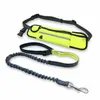 Colliers pour chiens Laisses corde de traction réfléchissante ceinture de course en nylon boucle de réglage rétractable petit et moyen chien D Z0609