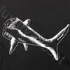 Summer New Cotton T-Shirt Broken Tail Shark Letter Print Wykwintne krótkie rękawie męskie i damskie Wysokiej jakości luźna okrągła okrągła szyja