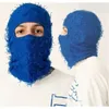 Шапочка/кепки черепа Балаклава огорченная вязаная полная маска для горнолыжных маски Shiesty Mas
