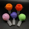 New 14mm 18mm Male Colorful Glass Bowl With Bubble Chromatic Thick Glass Bong Bowl Piece For Heady Glass Dab Rig Tobacco Smoking Accessories