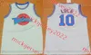 Jersey de baloncesto para hombre Lola Bunny Space Jam cosido #! Taz #22 Bill Murray #1 Bugs Bunny Película Jerseys S-3XL