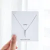 Chains Sterling Silver 925 Swallowtail Necklace Crescent Moon Jewelry Necklaces Women