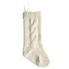 Femmes chaussettes 1Pc 46cm bas de noël suspendus pendentif arbre décoration ornement épaissi 37JB