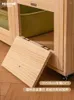 Porte-chats Cage de Villa en bois massif ne couvre pas une zone de chatterie maison armoire de ménage animal de compagnie petite toilette Double rondes