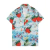 koszula hawajska męskie koszulki projektant tee luksusowa koszulka kamuflaż list drukuj t shirt klasyczna moda odzież damska koszule z krótkim rękawem casual topy