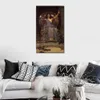 Ritratto su tela Circe che offre la coppa a Ulisse John William Waterhouse dipinto a mano classico opera d'arte Loft Decor