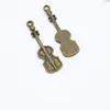 Charms 20pcs 29 8mm Violino de cor prata antigo para fabricação de joias F0469