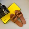 Ny Cutout Flat Signature Sandaler Slipare Slides klumpar på fyrkantig tå Flat kvinnors lyxdesigners signatur gummi enda casual modeskor fabriksskor