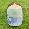 Kapital Hats Denim Color Matching Letter Printing Ball Caps Sun Shading Trend Casual Truck Hat