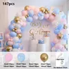 Autres Fournitures De Fête D'événement Décorations De Douche De Bébé Macaron Blanc Rose Bleu Or Ballon Arch Kit Mariage Anniversaire Garçon Ou Fille Sexe Révéler 230608