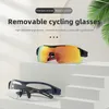 Utomhus Eyewear Rockbros Polariserade Cycling Glasses Men Sports solglasögon väg MTB Mountain Bike Cykelcykellidskyddsglasögon Ömmewear 5 Lens 230608