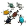 Charms skal inlagd metall sköldpadda form hänge olika färger av smycken söt mode charm diy halsband armband tillbehör