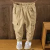 Shorts menino calças crianças primavera outono roupas sólidas crianças para bebês meninos calças tamanho 100150 crianças preto verde biege 230608