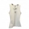 Women Knits Tops Tanks Embroidery Badge Knitted Sports Vest Sleeveless Hoodie Yoga Tees Tops290D