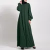 Ethnic Clothing 2023 Fashion Basic Plain Nida Abaya High Quality Muslim Women Modest Simple Dress EID Ramadan Islamic