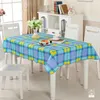 Table Cloth Flower Style Tablecloth Wavy Edge Rectangular Garden Cover Kitchen Mantel Home Decorative Plaid Party Supplies